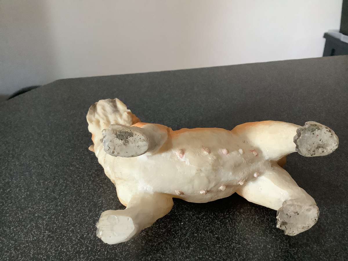 Vintage English Bulldog Statue Decor Art