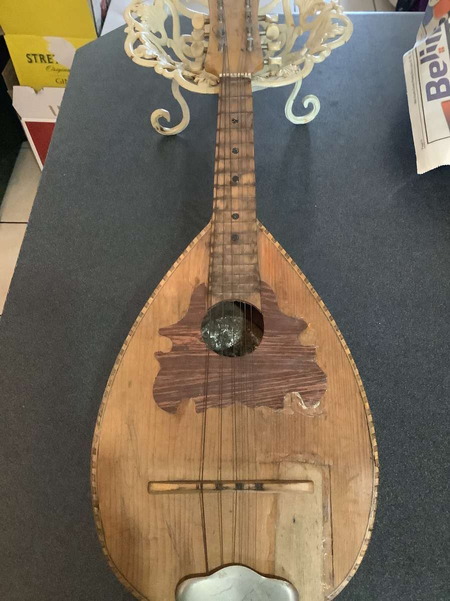 Splendid Antique/vintage Acoustic 8 String Mandolin  1950s Art Deco