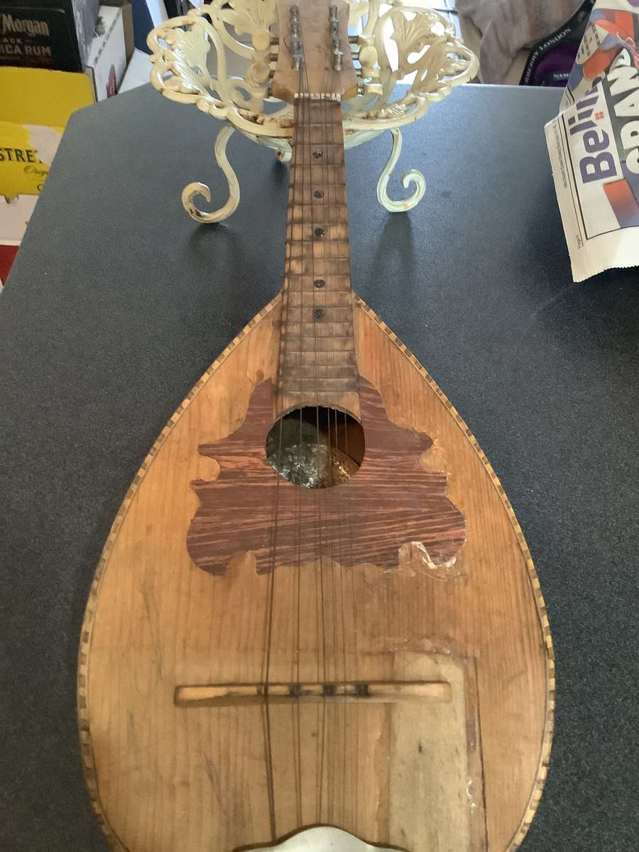 Splendid Antique/vintage Acoustic 8 String Mandolin  1950s Art Deco