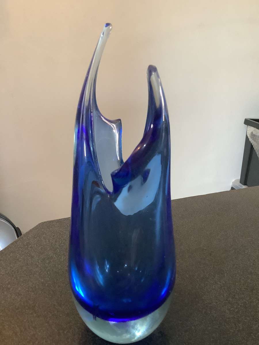 Vintage Murano Tall sommerso Flower Vase