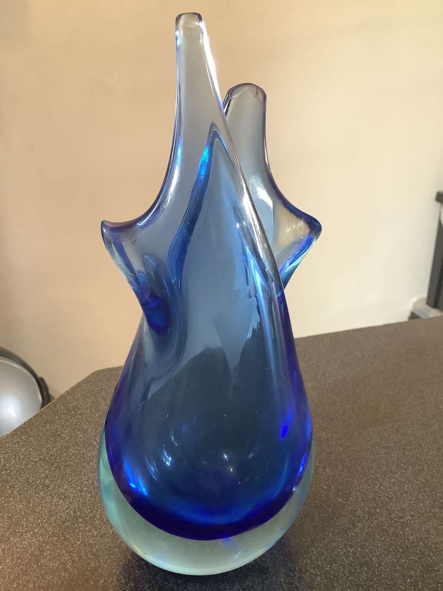 Vintage Murano Tall sommerso Flower Vase