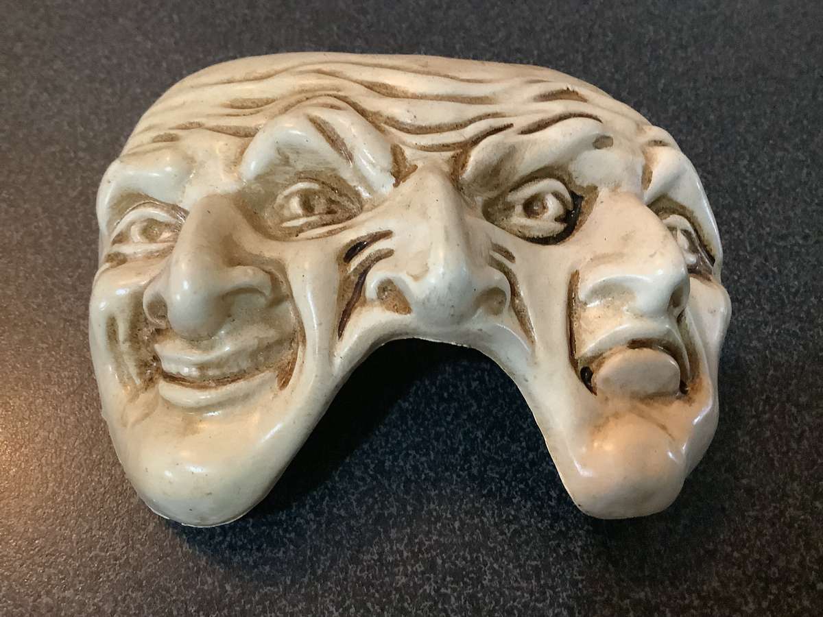 VINTAGE FATTO A VENEZIA THREE FACED MASK