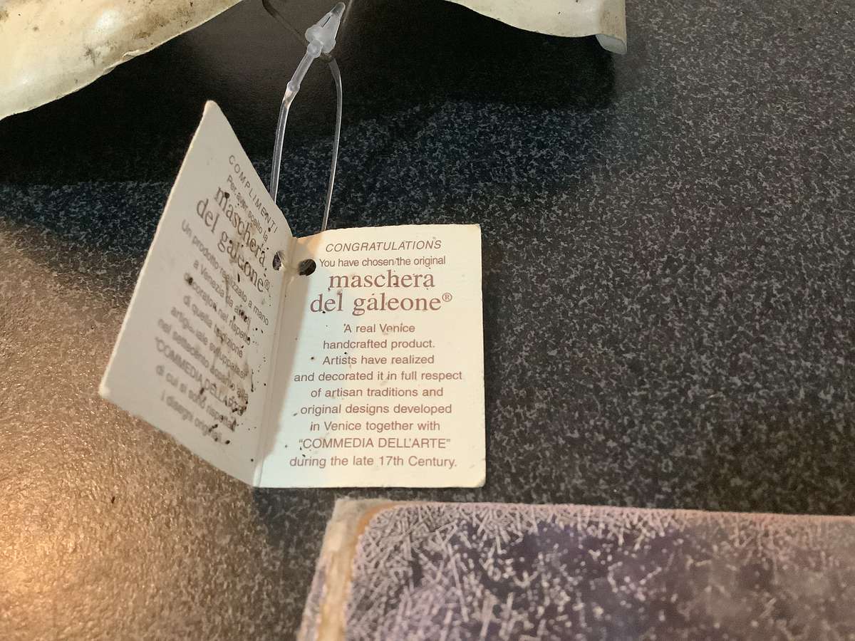 VINTAGE FATTO A VENEZIA THREE FACED MASK