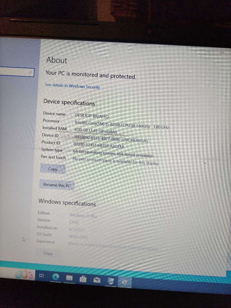 Lenovo V330-15ikb I5 8th gen
