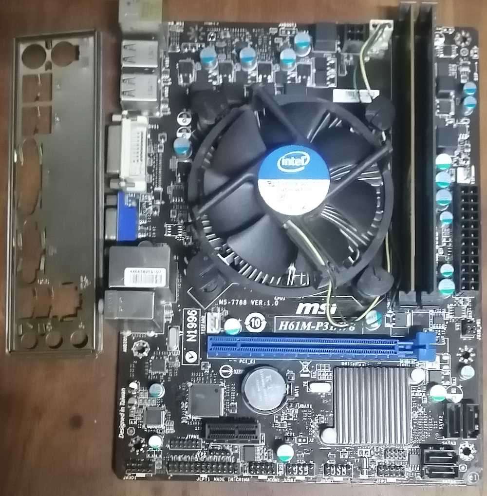 H61m P31 motherboard combo