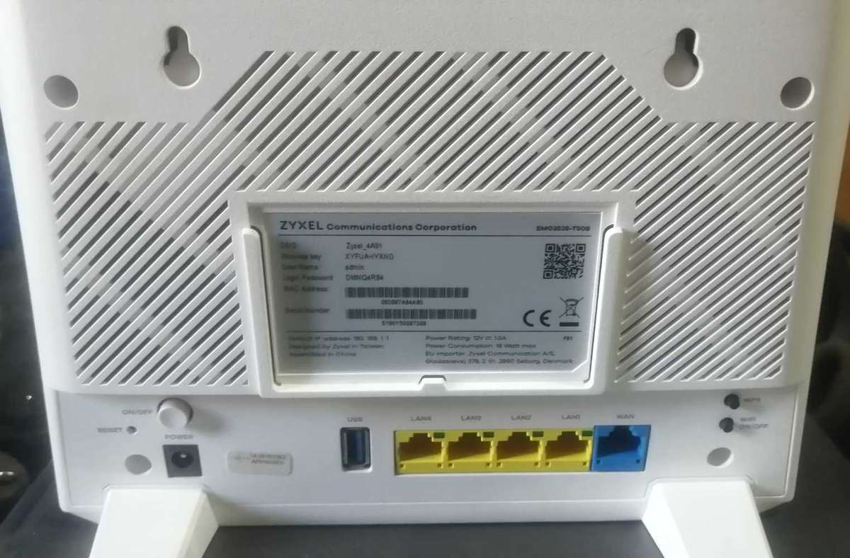 Zyxel wifi router duel band