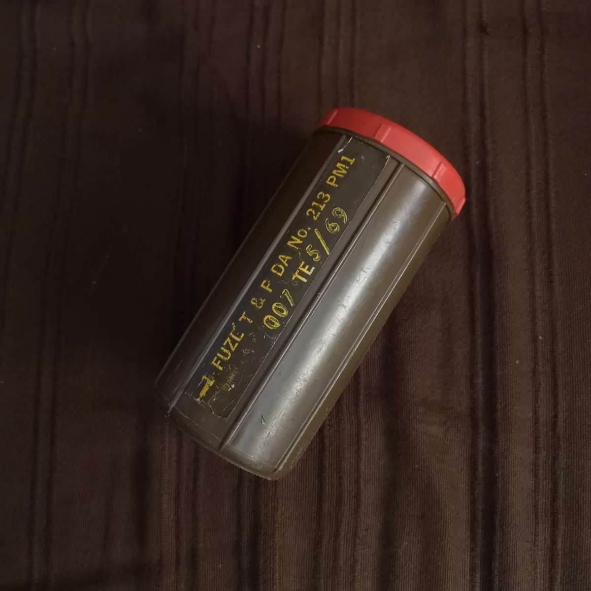 Artillery FUZE Empty Container. FUZE T & P DA No 213 PM1