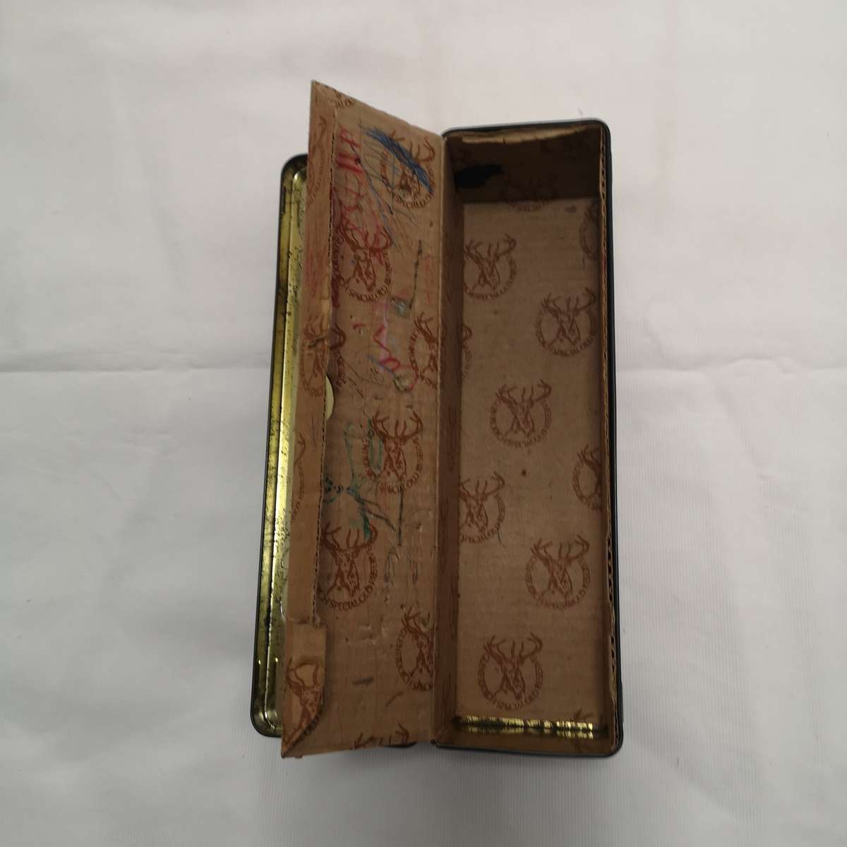 Vintage Glenfiddich Collectible Tin - Single Malt Scotch Whiskey - hinged tin