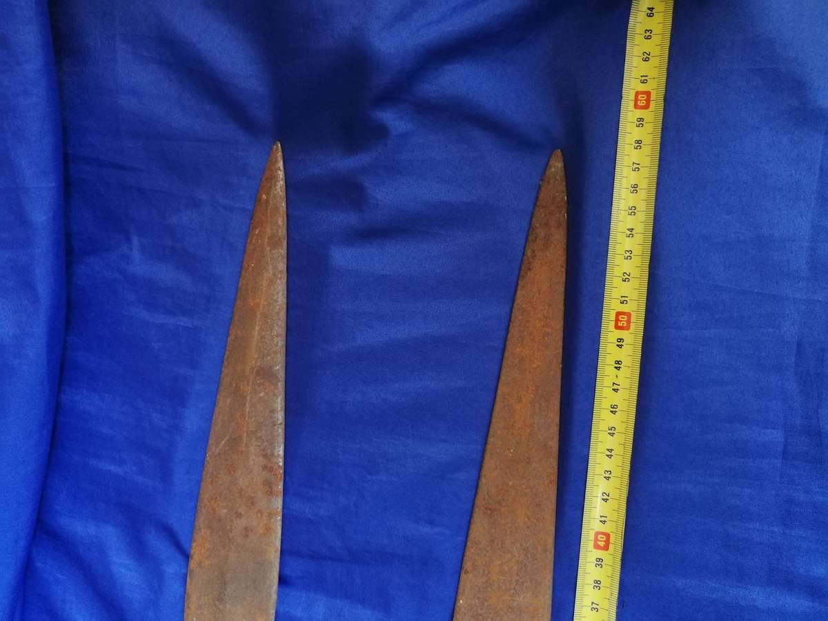 Zulu Spears, handmade. Was found. Sold as a set.