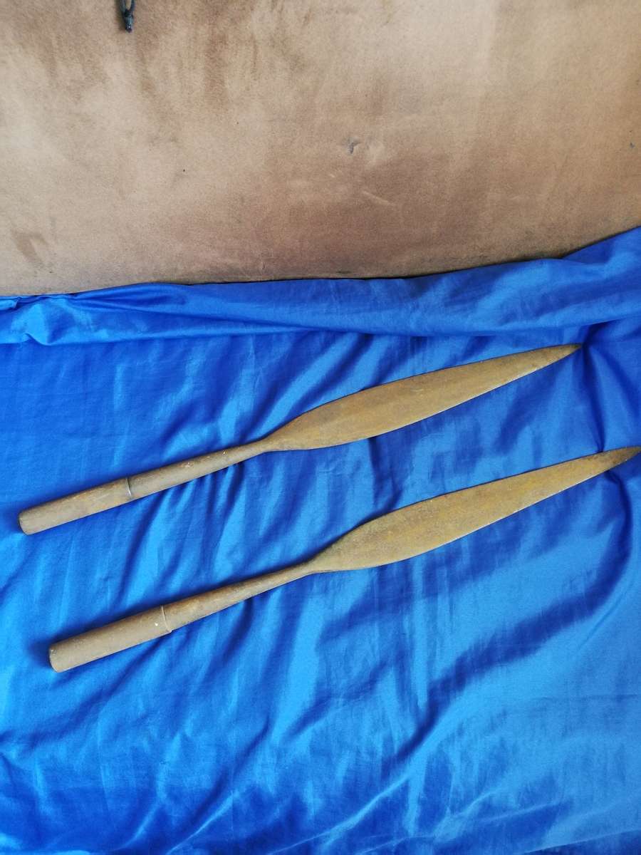 Zulu Spears, handmade. Was found. Sold as a set.