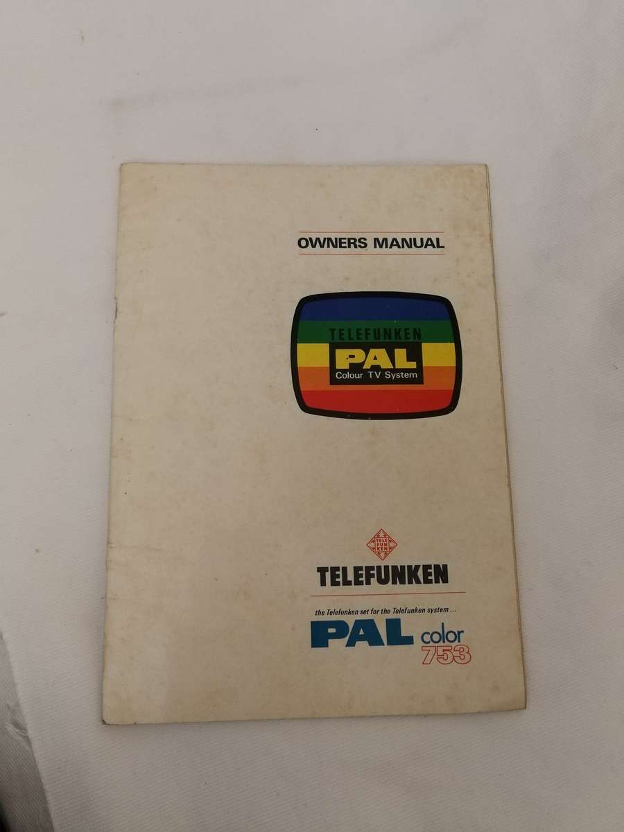Vintage Telefunken Owners Manual- 70s