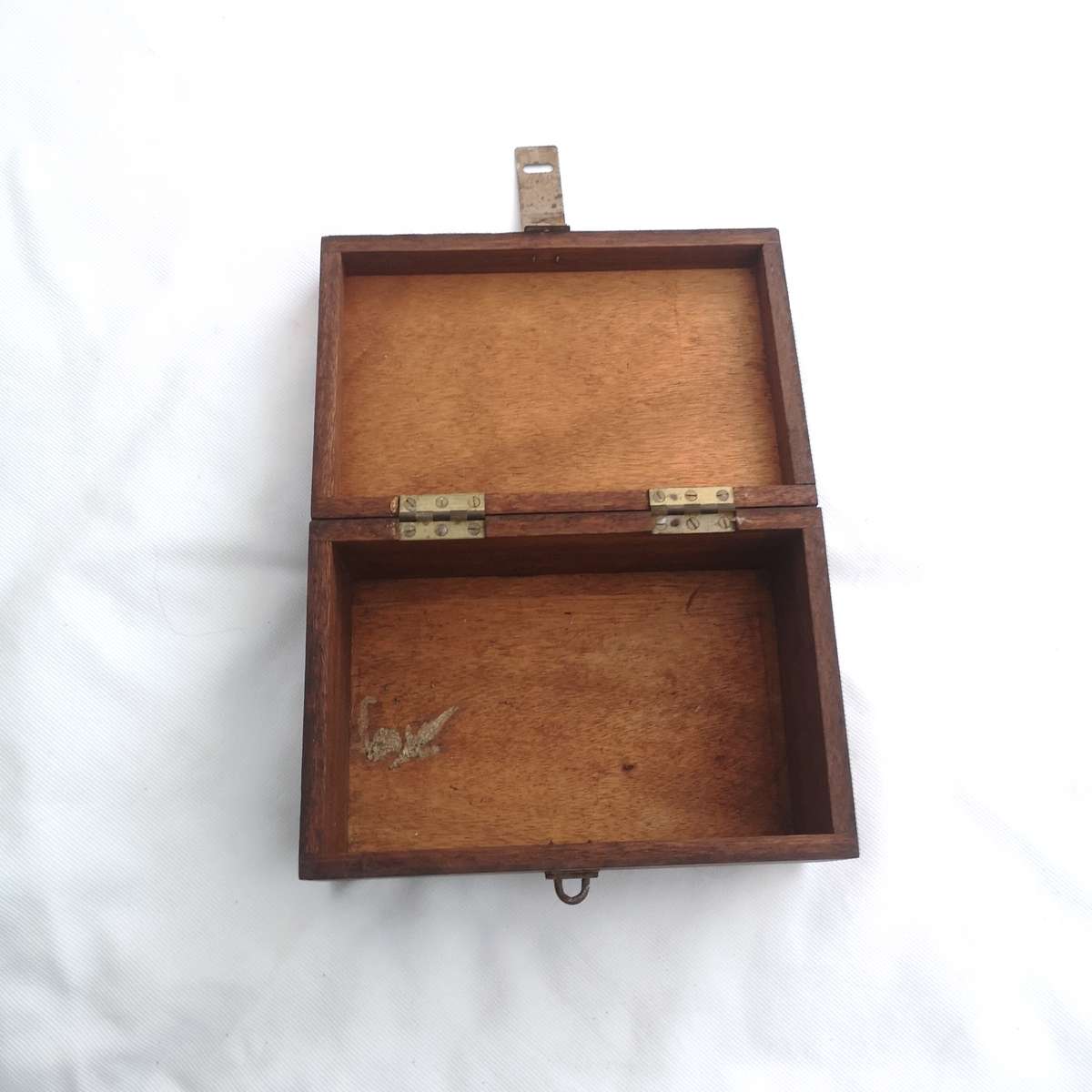 VINTAGE HAND MADE WOOD TOOL BOX- LOCKABLE
