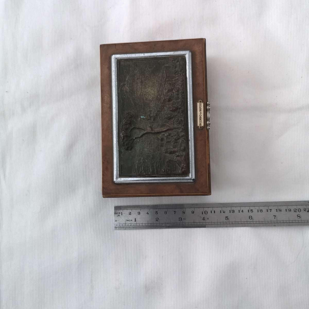 Antique Ricordo Di Napoli marquetry wood bronze music box Jewellery Box- Restoration Piece