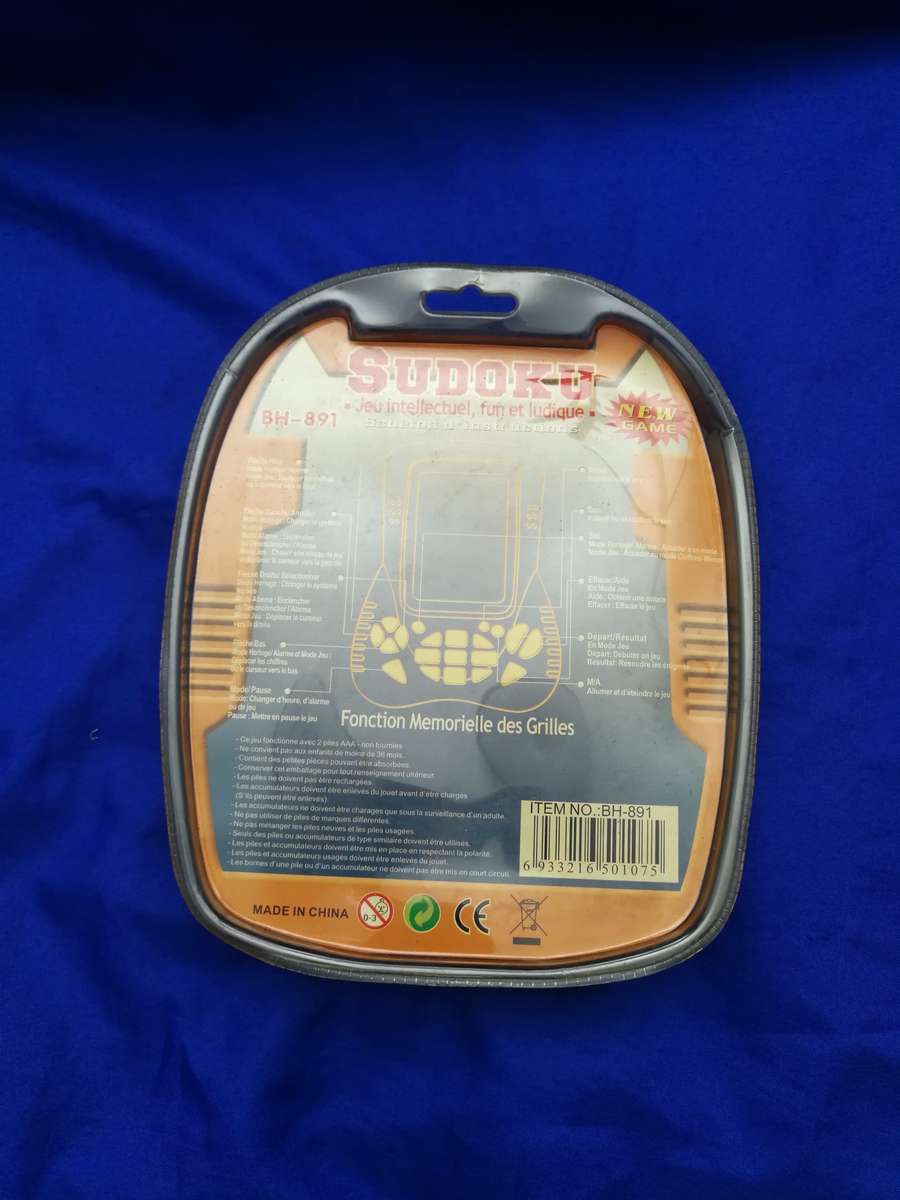 Sudoku Amazing Vintage Hand Held Electronic Game, Battery Operated- Unused Stock
