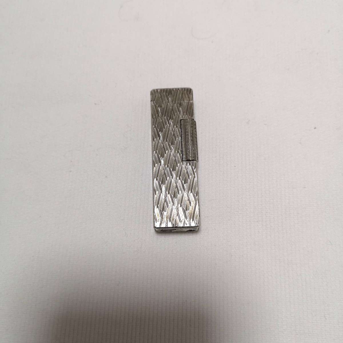 Vintage WIN Silver Tone Textured Metal Cigarette Cigar Lighter 2.5" *UNTESTED*