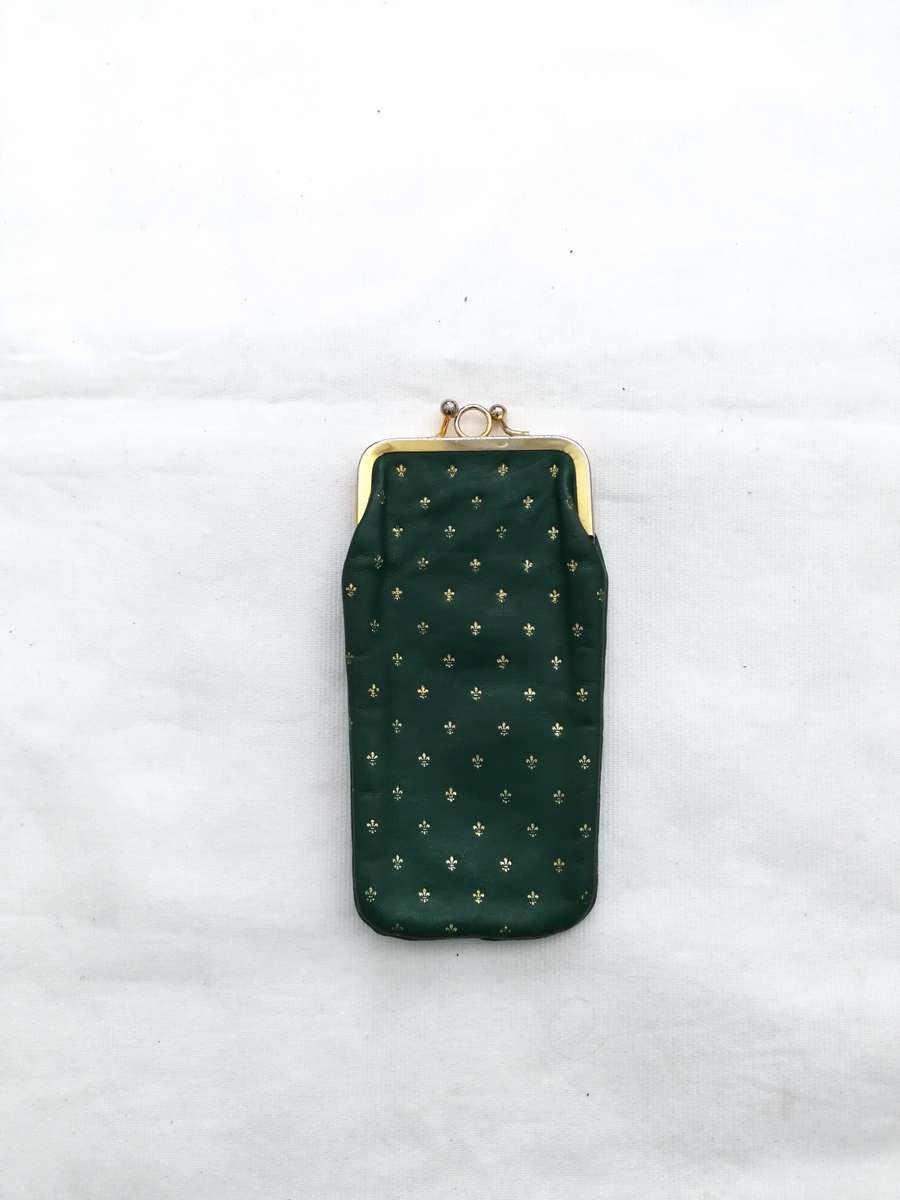 Leather Double Glasses Case- Vintage Made in Italy- IL Perseo