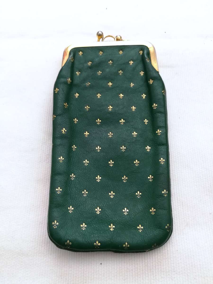 Leather Double Glasses Case- Vintage Made in Italy- IL Perseo