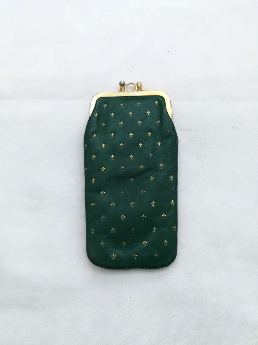 Leather Double Glasses Case- Vintage Made in Italy- IL Perseo