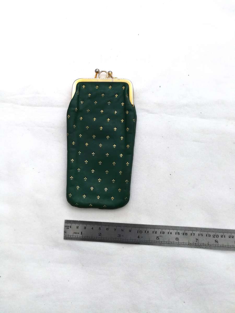 Leather Double Glasses Case- Vintage Made in Italy- IL Perseo