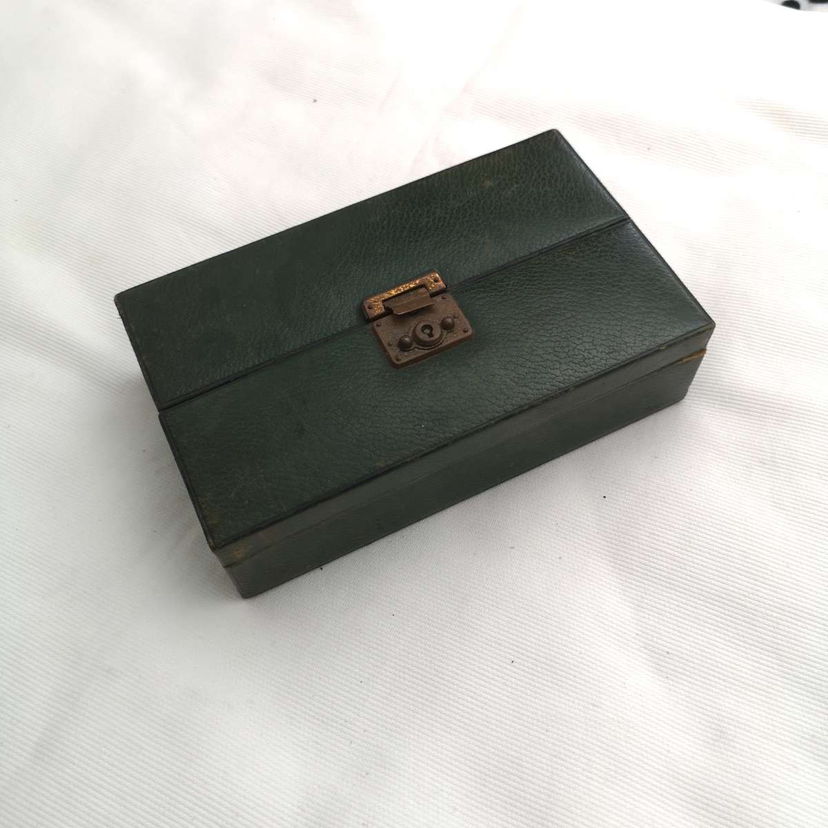 Vintage Travel Leather Jewellery Case