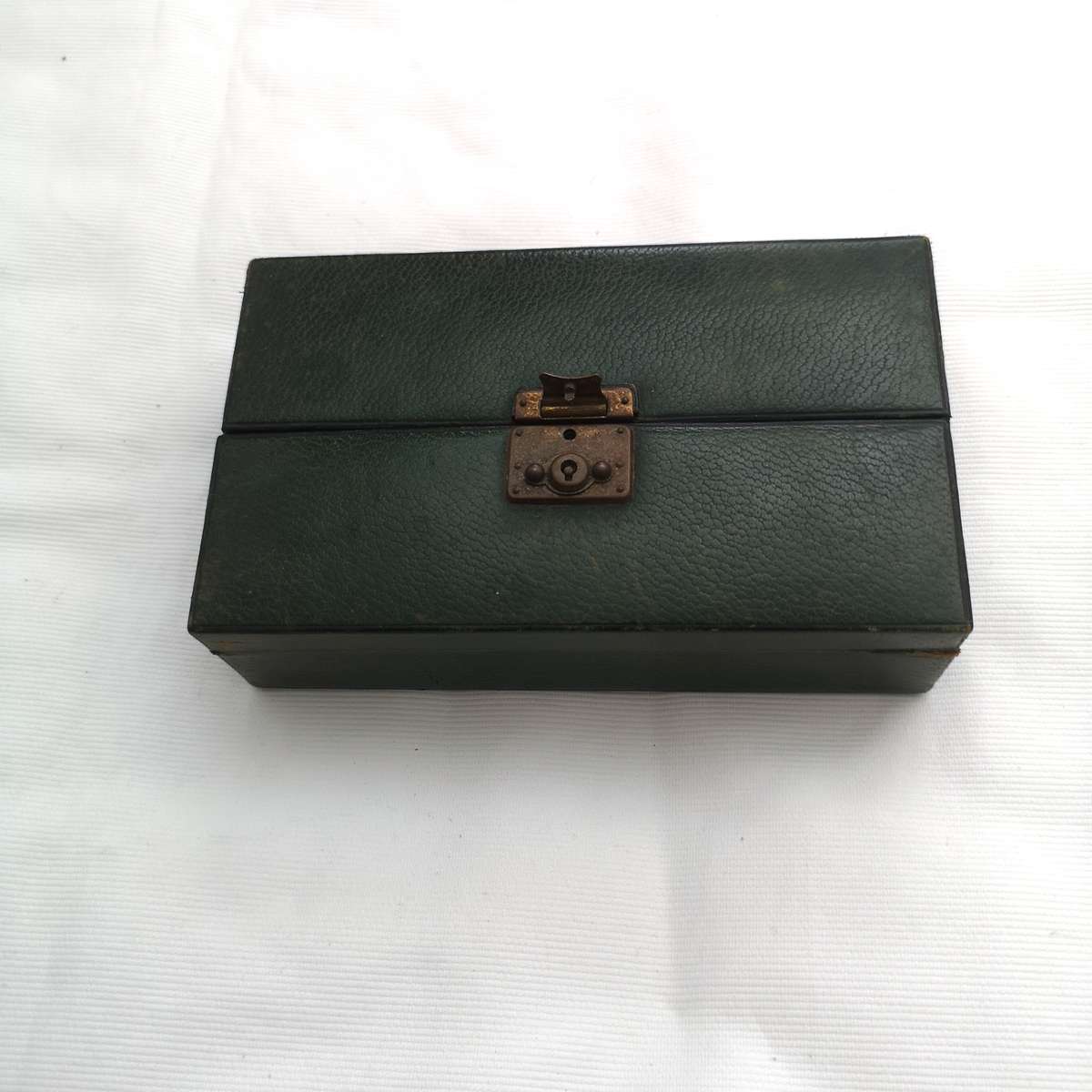 Vintage Travel Leather Jewellery Case