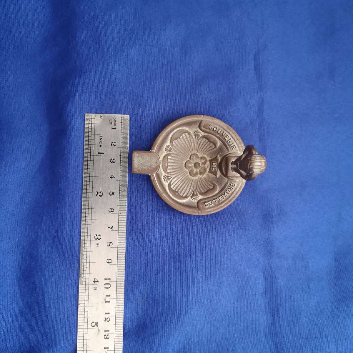 Vintage Brass Manneken Pis Bruxelles Ashtray Depose Souvenir Ashtray