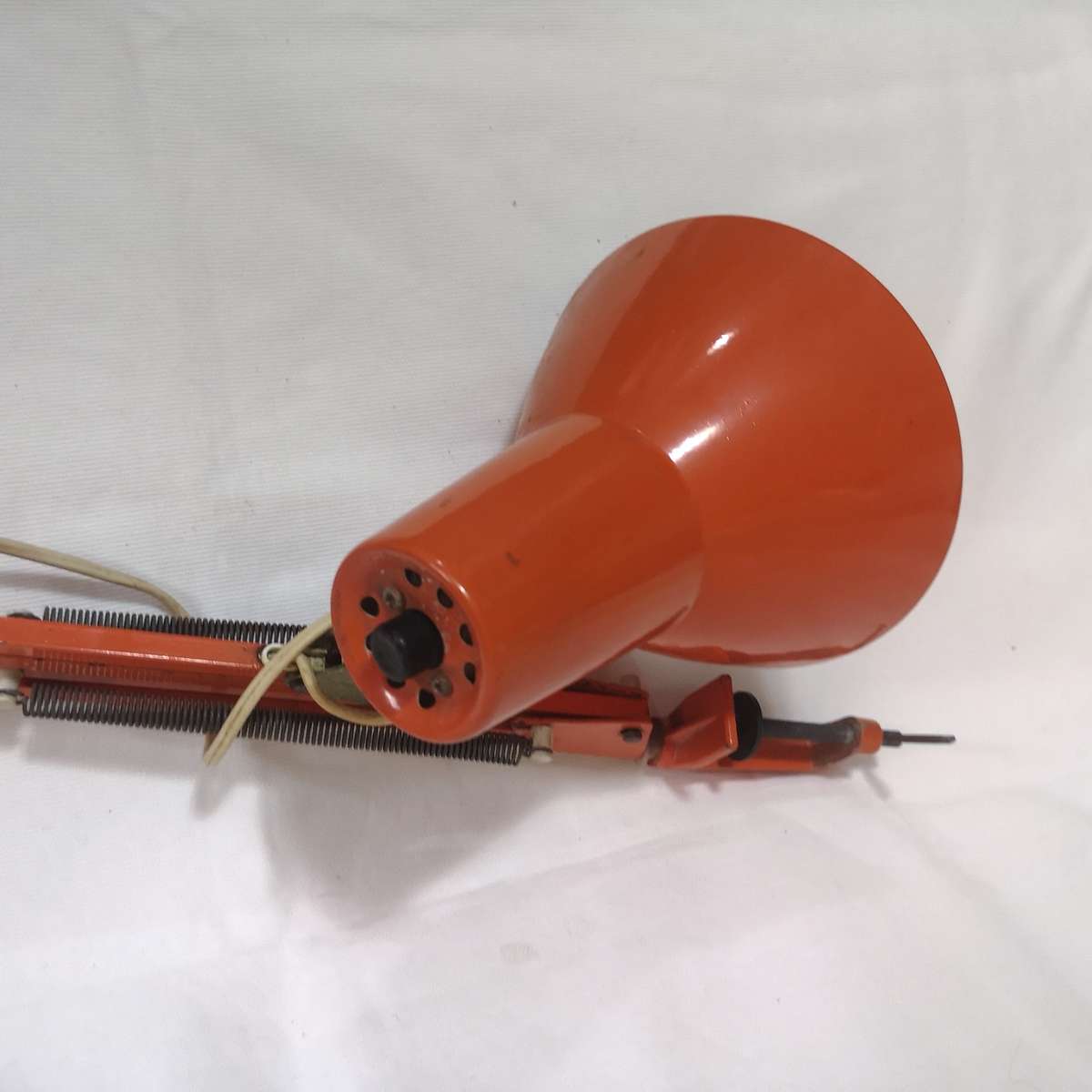 Vintage Desk light- "SUPERLITE" Bright Orange