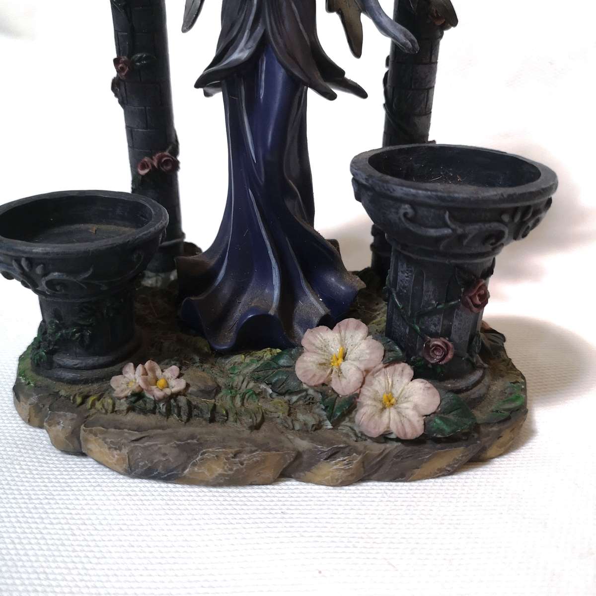 Gothic Fairy Fantasy in front of archway, tealight holder- Vintage