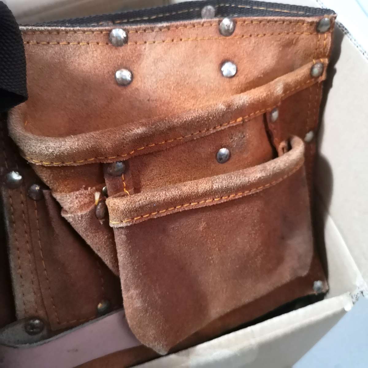 Professional Strong Cowhide Leather Tool Belt/ Carpenters Apron