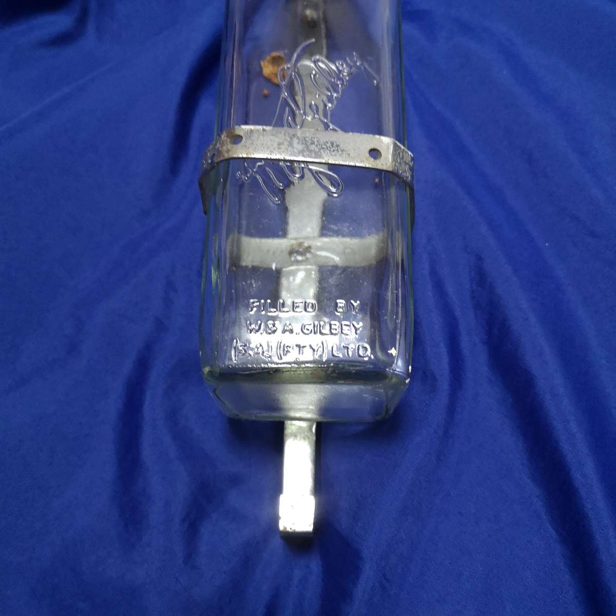 Vintage Bowkers Limited Sheffield Opal Deluxe Chrome Glass Bullseye Bar Optic- GILBEYS