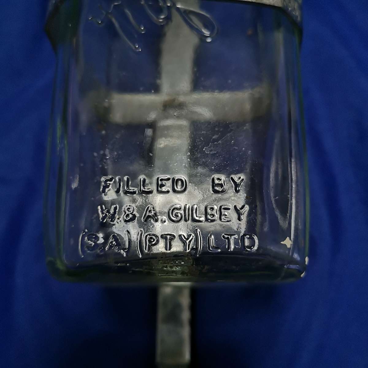 Vintage Bowkers Limited Sheffield Opal Deluxe Chrome Glass Bullseye Bar Optic- GILBEYS