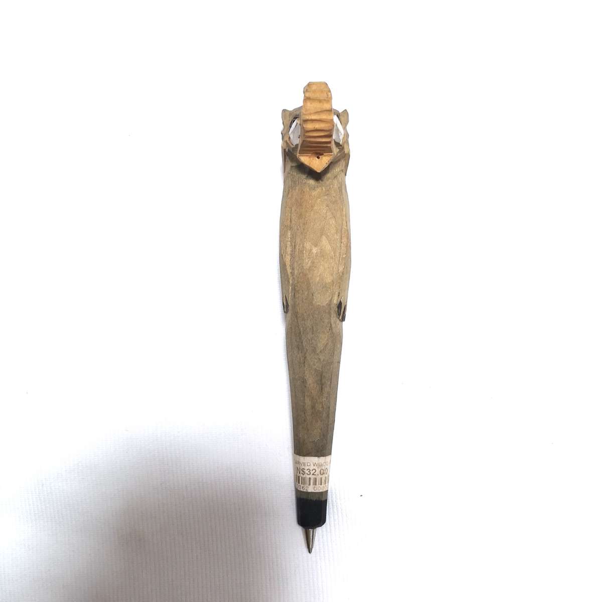 Vintage Hand Carved Wooden Elephant Writing Pen