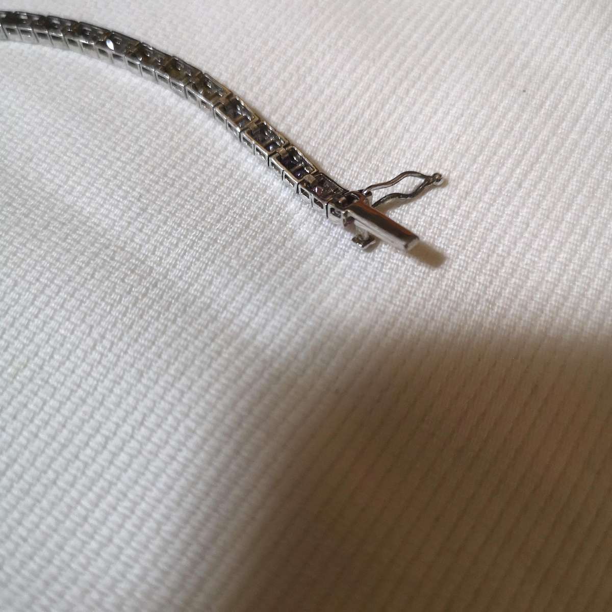 Channel Set Multi Coloured Tennis Bracelet- 925 Sterling Silver- Vintage