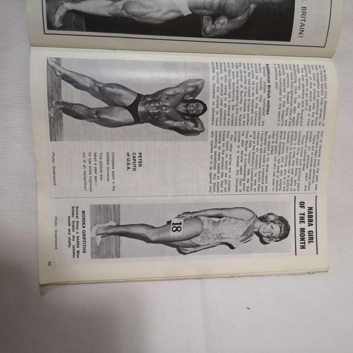 1971 HEALTH and STRENGTH bodybuilding muscle magazine NABBA GIRLS (UK)- Rare Vintage