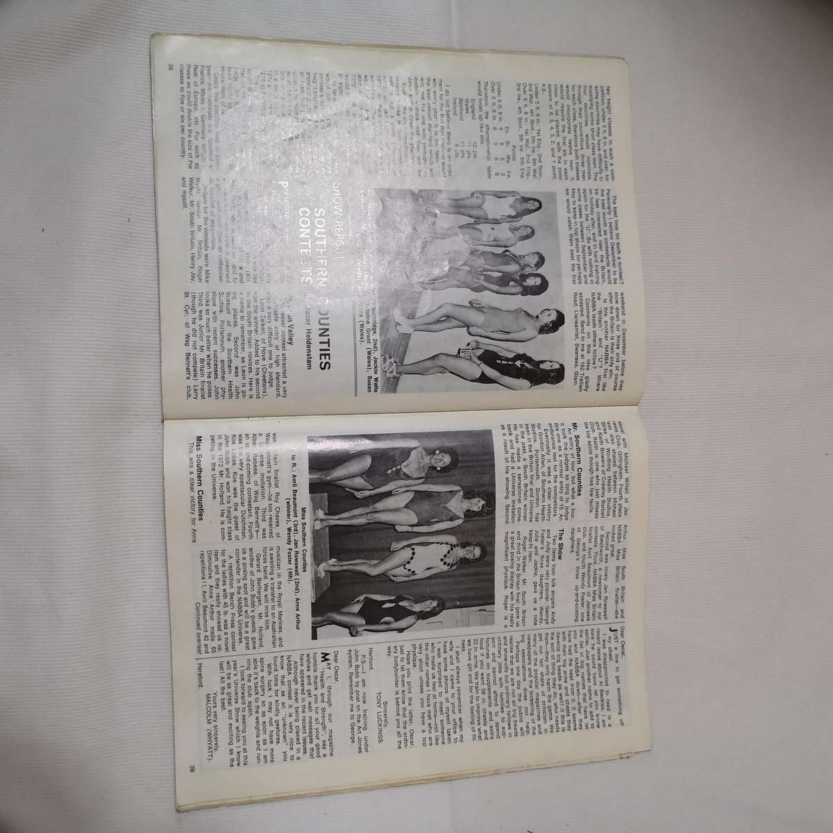 1971 HEALTH and STRENGTH bodybuilding muscle magazine NABBA GIRLS (UK)- Rare Vintage