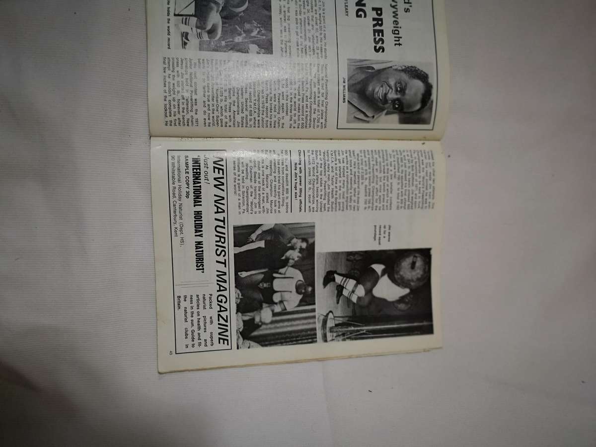 1971 HEALTH and STRENGTH bodybuilding muscle magazine NABBA GIRLS (UK)- Rare Vintage