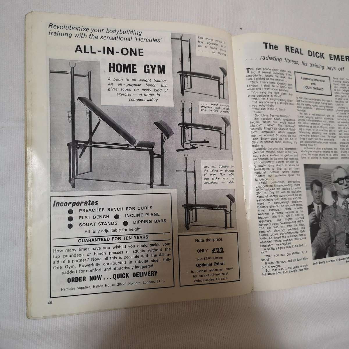 1971 HEALTH and STRENGTH bodybuilding muscle magazine NABBA GIRLS (UK)- Rare Vintage