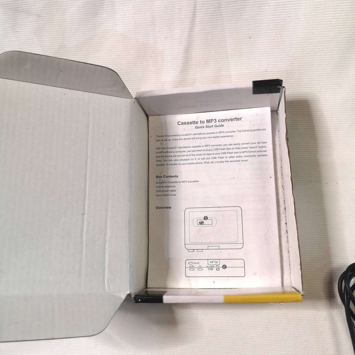 Ezcap 231 USB Cassette Tape To MP3 Converter Cassette Player Recorder Walkman