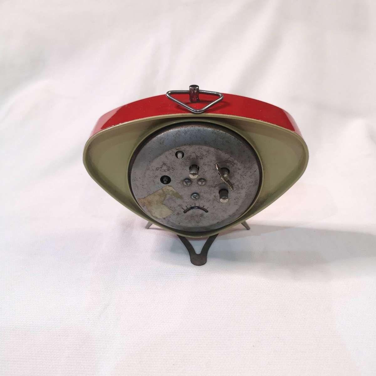 RARE Futuristic Fossil American Classic Wind Up Alarm Clock
