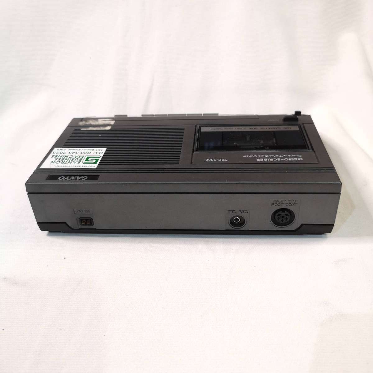 VINTAGE SANYO TRC-7600 MEMO-SCRIBER DICTAPHONE/TRANSCRIBING SYSTEM untested