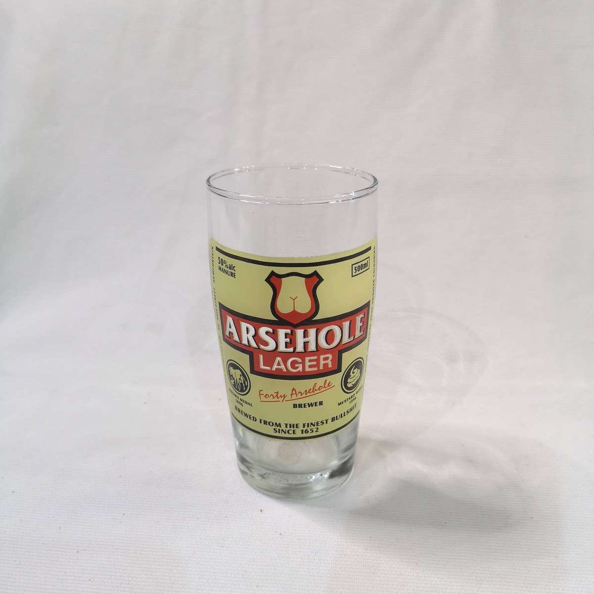 A##hole Larger Parody Beer Glass- Vintage