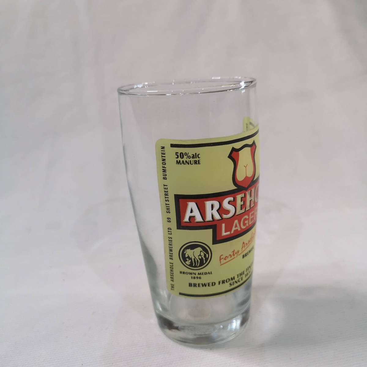 A##hole Larger Parody Beer Glass- Vintage