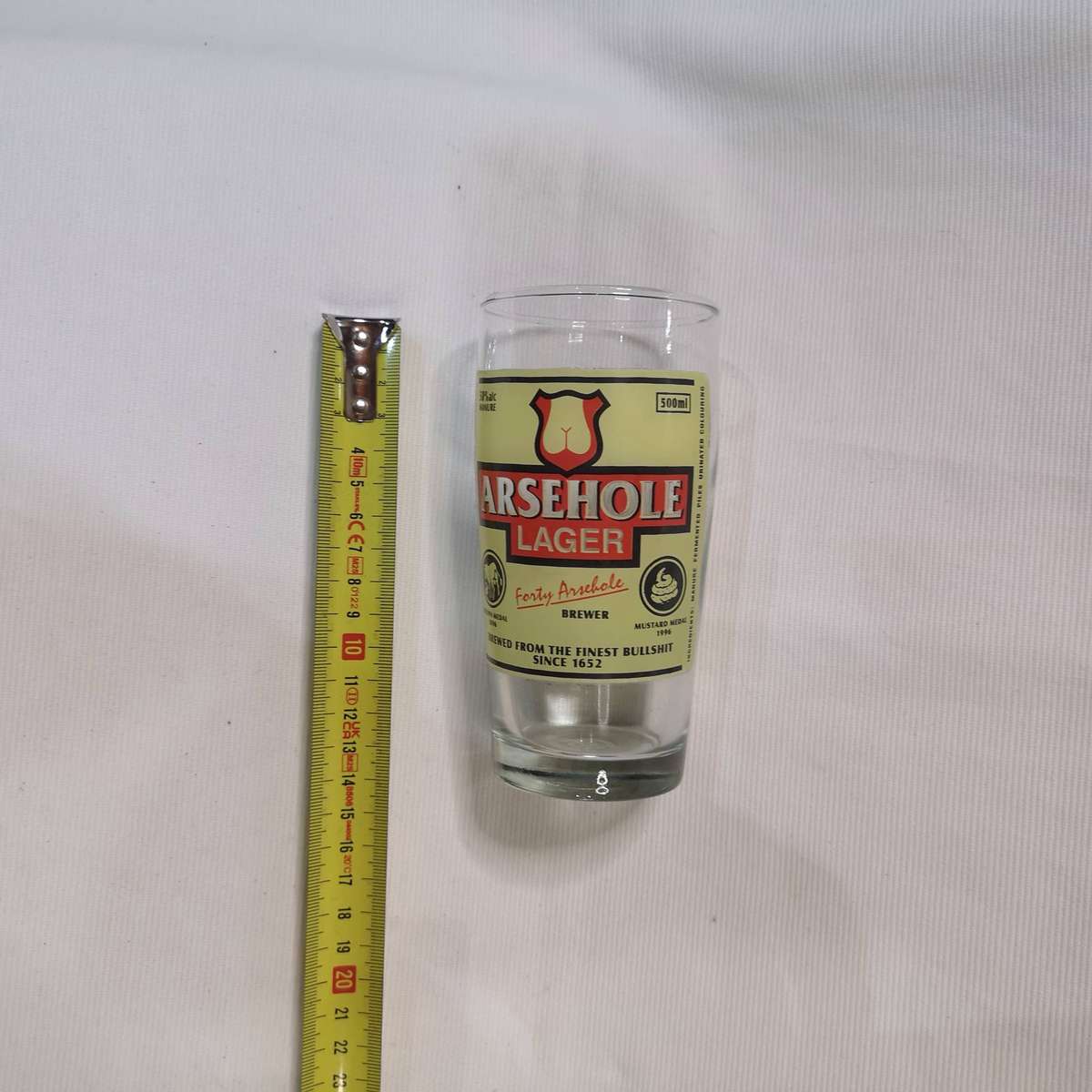 A##hole Larger Parody Beer Glass- Vintage