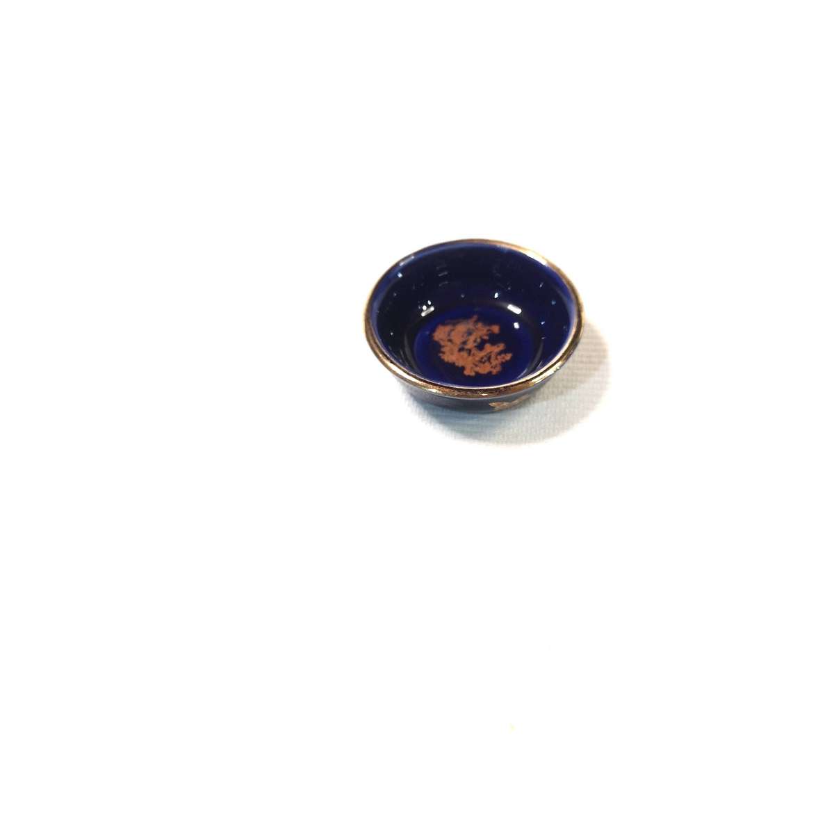 Limoges Cobalt Blue Miniature Bowl Made in FRANCE