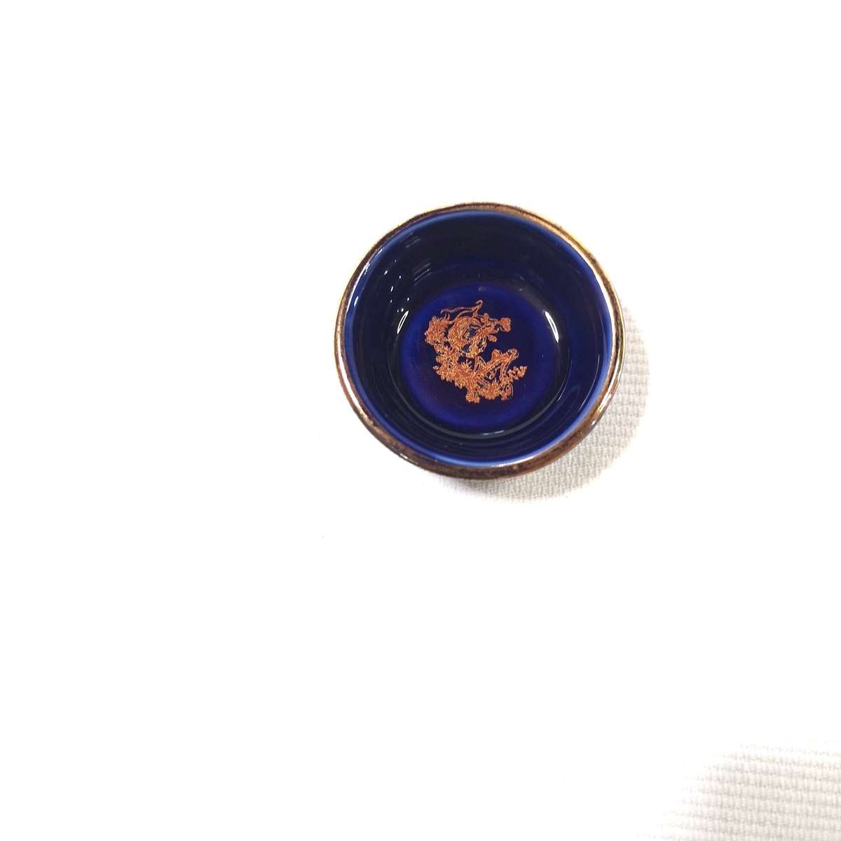 Limoges Cobalt Blue Miniature Bowl Made in FRANCE