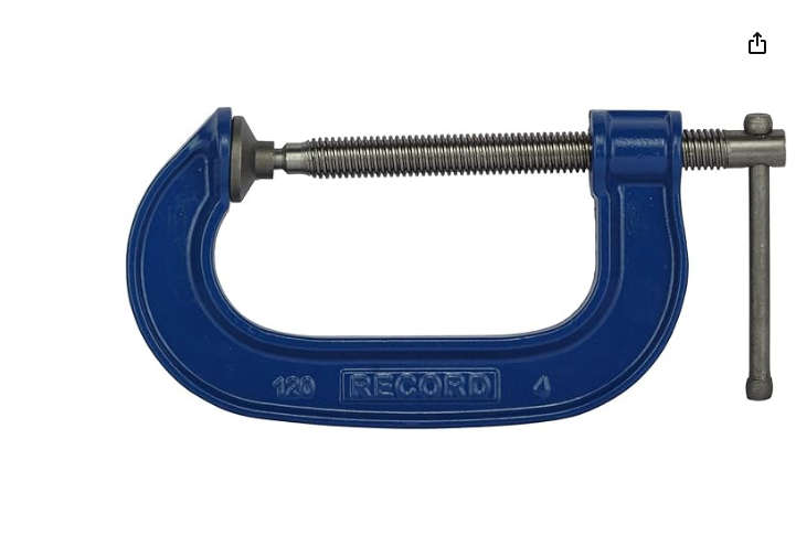 Record 120-4 General Purpose "G" Clamp 4in. Vintage