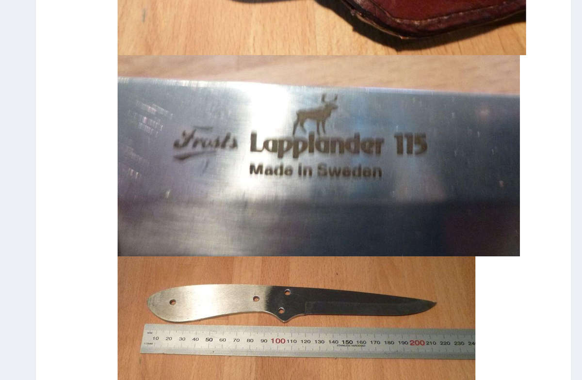 Frosts Lapplander 115 Knife Blade- Sweden. From the 70s