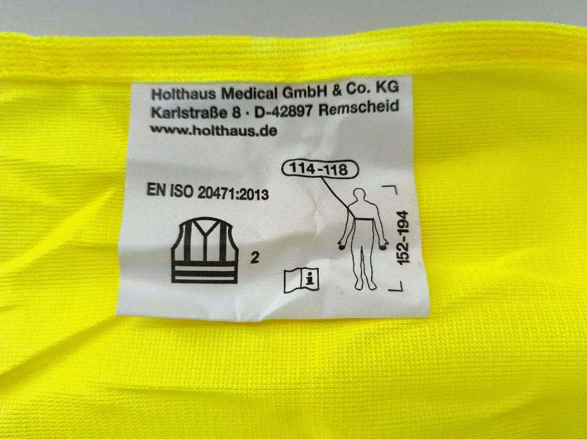 Mercedes-Benz OEM Reflective Warning Vest High Visibility Construction Bike Walk