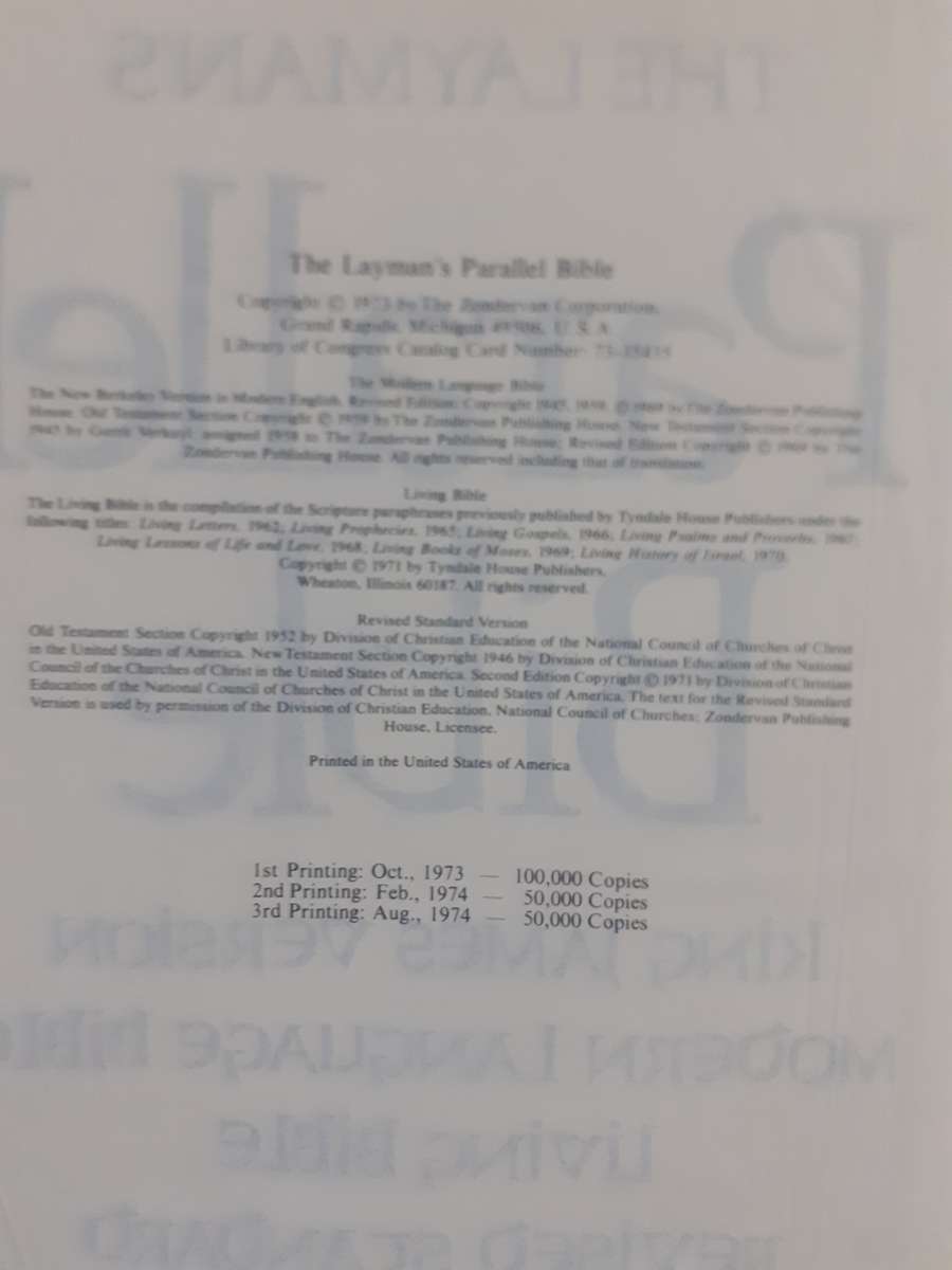 The Layman's Parallel Bible