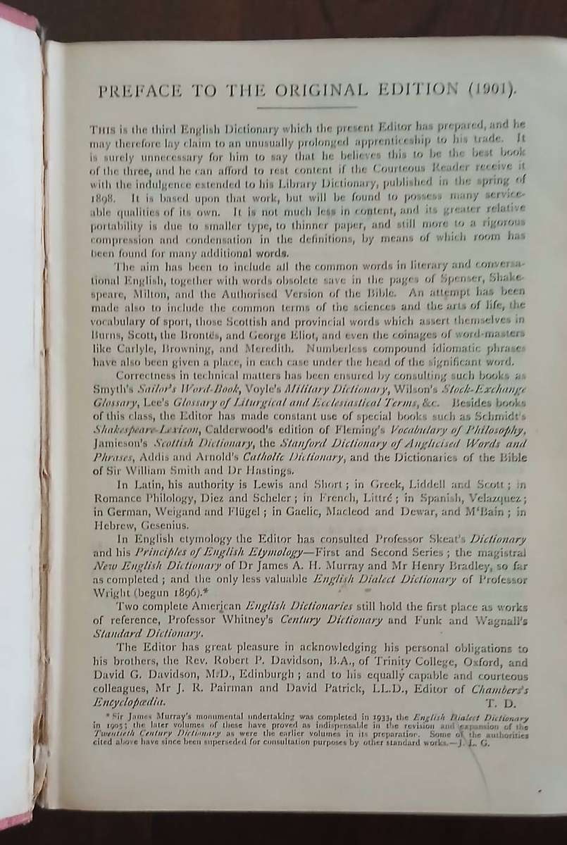 Chambers's Twentieth Century Dictionary (early 20th Century)